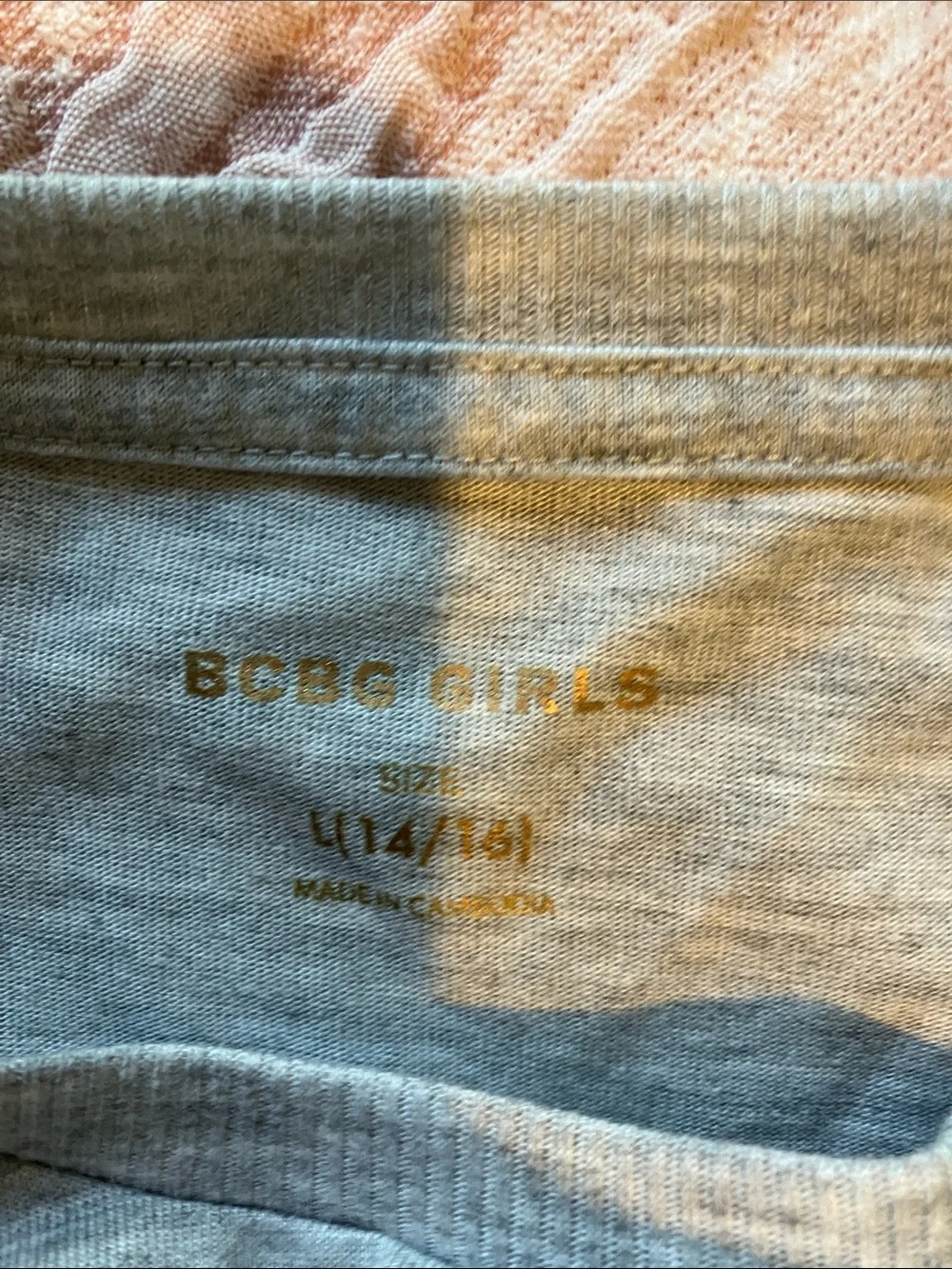 Girls' 4 piece BCBG Gray & Pastel Tie-Dye Cupcake Pajama Set